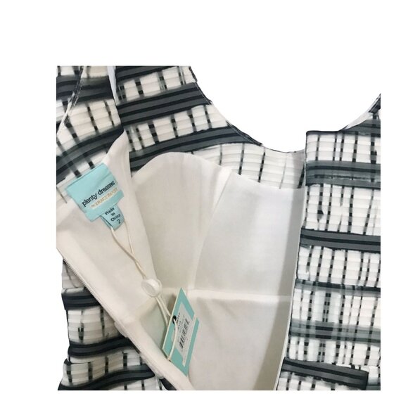 Plenty by Tracy Reese scuba dress, size 2,  Black, white, gray, NWT - Picture 12 of 13